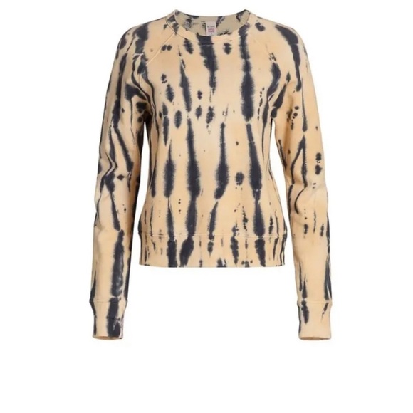NWOT RE/DONE Classic Raglan Tie-Dye Crewneck Sweatshirt - Picture 2 of 7